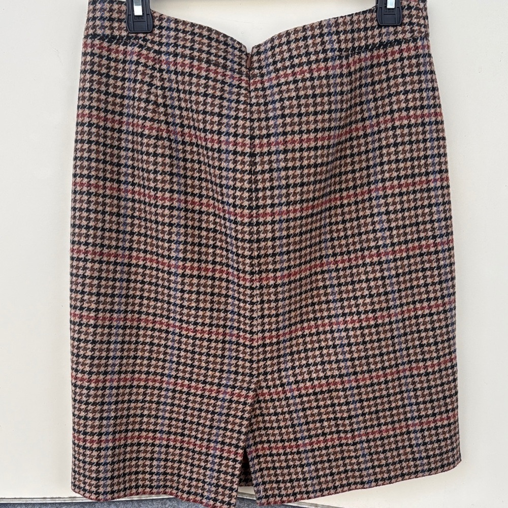 J. Crew Multicolor Houndstooth Pencil Skirt - Picture 4 of 6